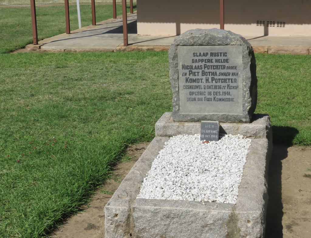Vegkop Potgieter Botha grave